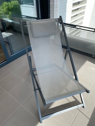 Hamaca exterior aluminio gris oscuro