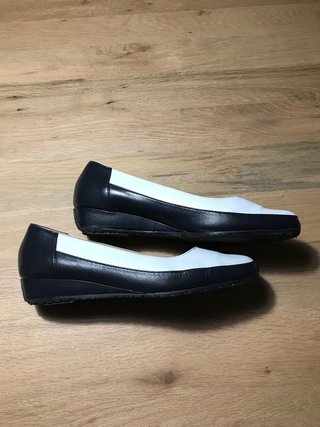 Bailarinas Alberto Azul Marino y Blanco