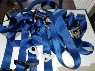 Cinturones Seguridad  Azules Renault f1 tem r26