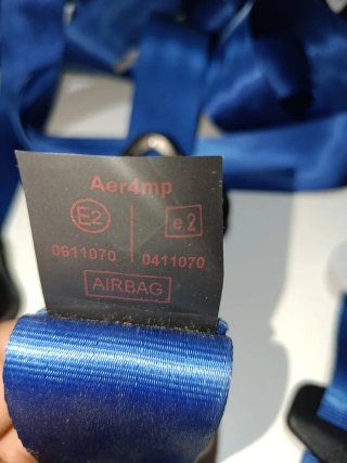 Cinturones Seguridad  Azules Renault f1 tem r26
