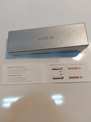 Bolígrafo Tous Plateado y Turquesa