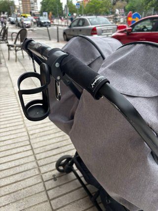 Carro gemelar Inglesina gris
