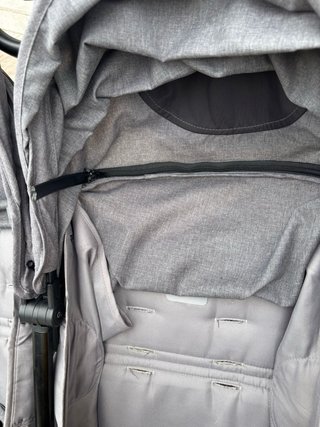 Carro gemelar Inglesina gris