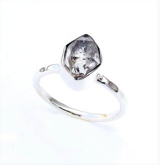 Anillo Plata Cuarzo Herkimer
