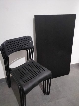 Mesa Tarendo y 4 Sillas Ikea