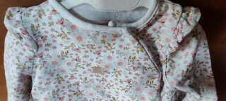 Sudadera floral para bebé con su jersey a juego