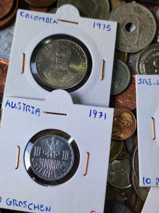 Lote monedas del mundo Plata / Cobre / Níquel