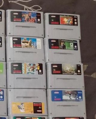 Lote cartuchos SNES Nintendo Super Nintendo