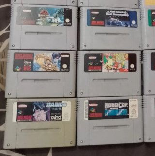 Lote cartuchos SNES Nintendo Super Nintendo