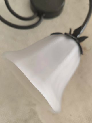 Lampadario ferro battuto 4 luci