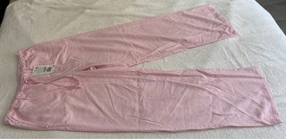 Pantalón rosa fino ancho cintura elástica talla XL