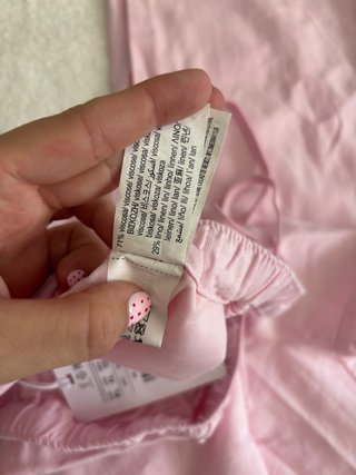 Pantalón rosa fino ancho cintura elástica talla XL