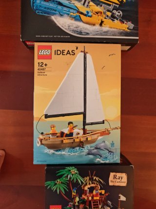 Pack 3 LEGO Barcos: Technic, Ideas, Ray