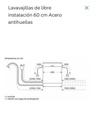 Lavavajillas Siemens 60cm Acero Inox