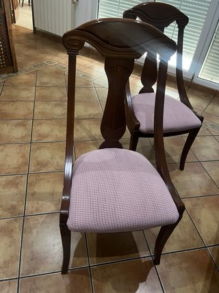 4 Sillas de Comedor Madera Roble