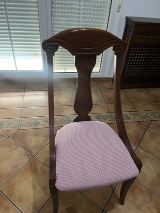 4 Sillas de Comedor Madera Roble