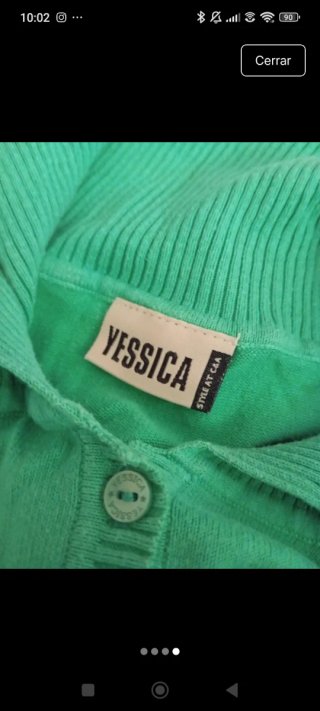 Camiseta polo YESSICA verde talla L