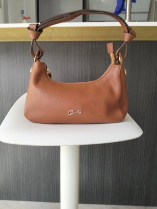 Bolso Cats Madrid Marrón Piel.25x14x7