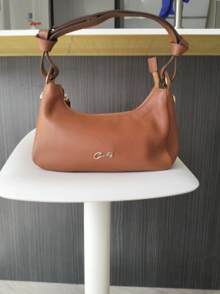 Bolso Cats Madrid Marrón Piel.25x14x7