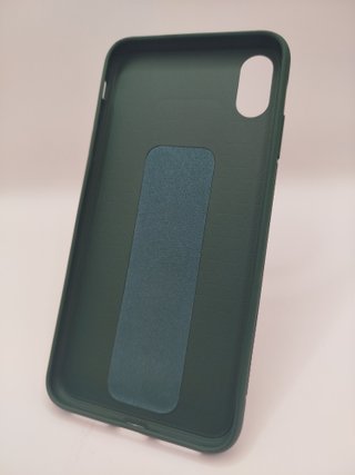 Funda iPhone XS MAX azul/verde  con soporte