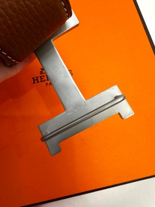 Hermès Negro y plataMarrón