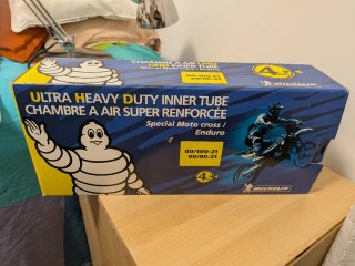 Cámara Michelin Reforzada 21 80/100-21 90/90-21