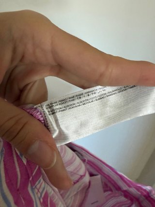 Falda Mango rayas rosa y blanco