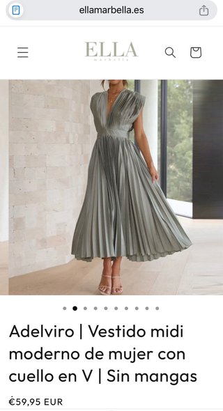 Vestido de fiesta ELLA MARBELLA verde
