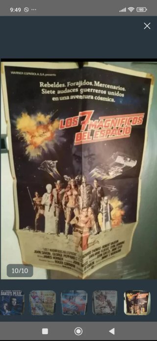 4 Carteles de Cine Originales (Starman, Lifeforce,