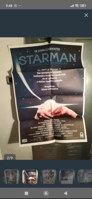 4 Carteles de Cine Originales (Starman, Lifeforce,