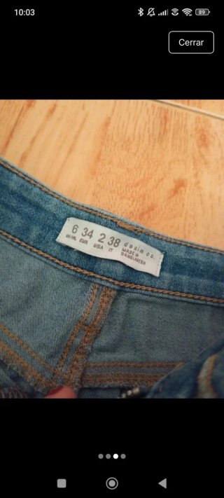 Pantalón corto vaquero