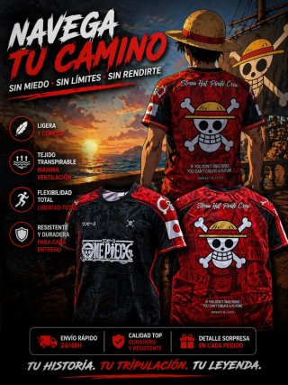 Camiseta One Piece Luffy Premium  Gym Anime  Nu