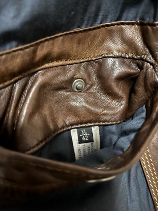 Chaqueta de cuero Massimo Dutti