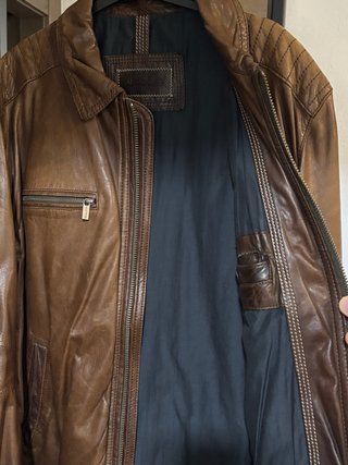 Chaqueta de cuero Massimo Dutti