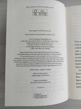 Libro El viejo y el mar