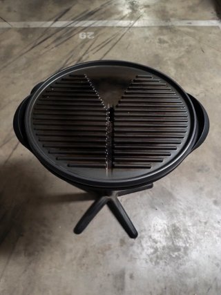 Barbacoa eléctrica con horno