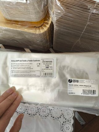Materiales para panadería y paquetería