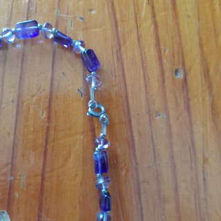 Conjunto amatista y plata 925 collar y pulsera