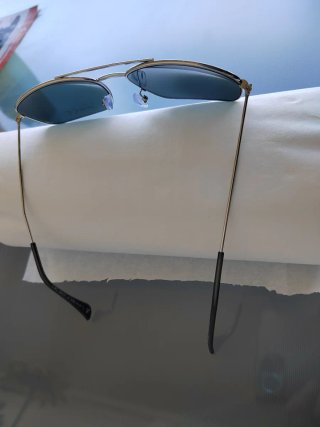 Gafas de sol aviador plateadas