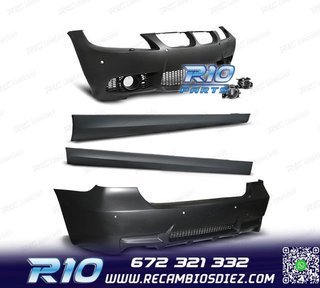 KIT PARAGOLPES BMW E90 PDC Y LAVAFAROS 05-08 LOOK M3