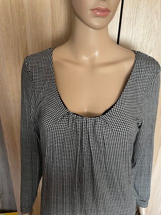 Camicia Max Mara Donna Tg S Cotone Bianco Nero