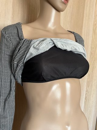 Camicia Max Mara Donna Tg S Cotone Bianco Nero