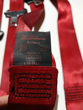 Cinturones de seguridad rojos Renault Megane 3 RS