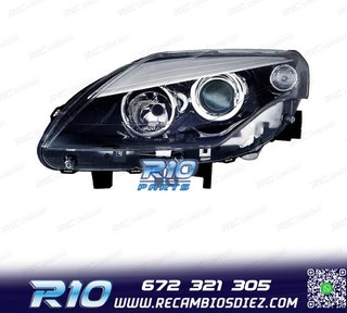 FARO IZQ PARA RENAULT LAGUNA III 11- FONDO NEGRO