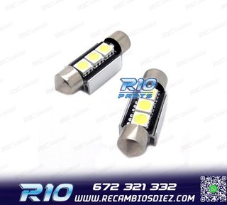 BOMBILLA LED CANBUS FESTOON C5W 36MM