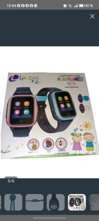 Reloj Leotec para niños GPS