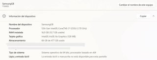 Samsung Galaxy Book 2 Portátil Plata.