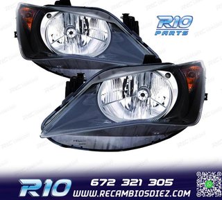 FAROS PARA SEAT IBIZA 12-15 FONDO NEGRO