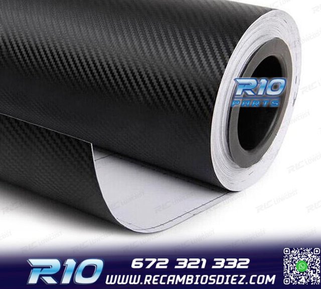 VINILO ADHESIVO CARBONO NEGRO