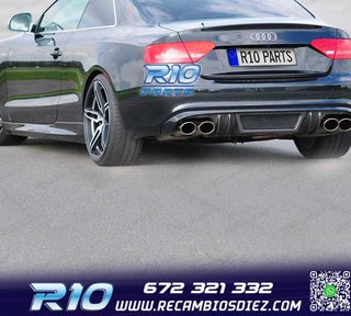 DIFUSOR AUDI A5 B8 B81 COUPE CABRIO 07-11 LOOK DTM RIEGER